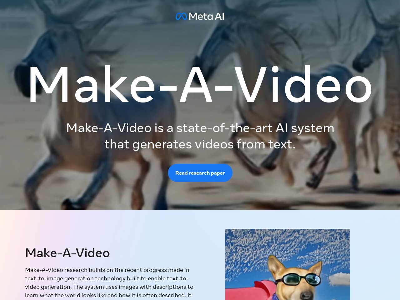 Make-A-Video by Meta AI